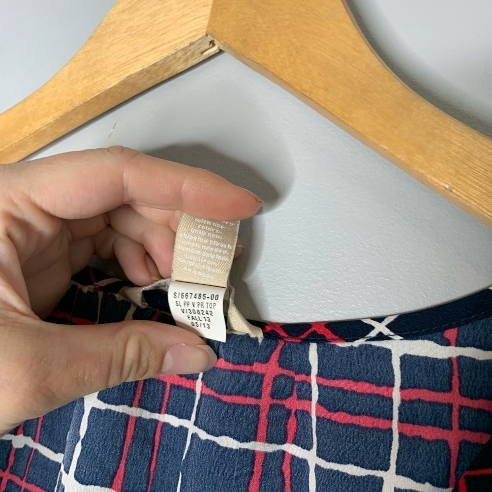 Banana Republic Factory Plaid Tank Top - Red, Blue, White - Picture 4 of 5